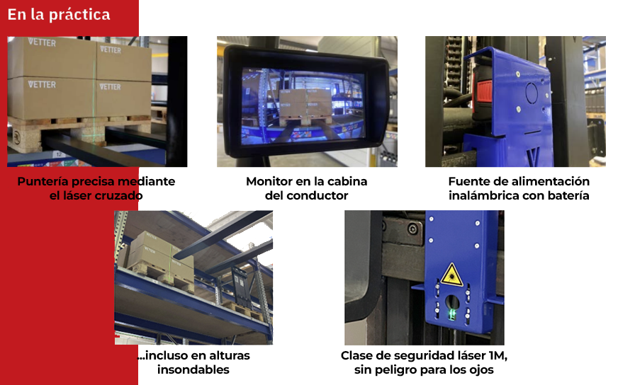 Sistema de láser y cámara para posicionamiento de horquillas - Image 3