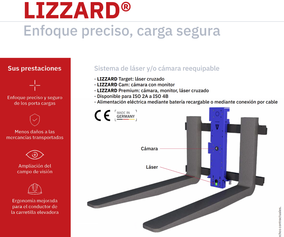 Sistema de láser y cámara para posicionamiento de horquillas - Image 2